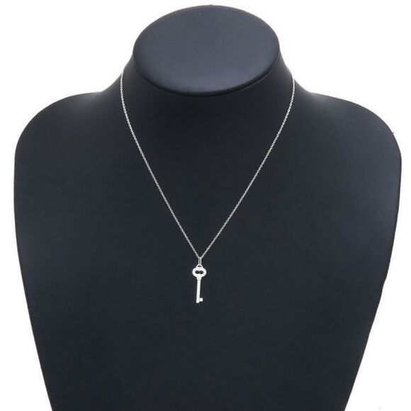 Tiffany & Co Vintage Oval Key Diamond Necklace Mini [] - Picture 7 of 7